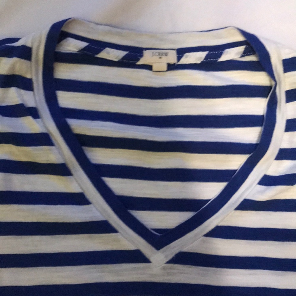 Jcrew Factory striped v-neck tee - Picture 3 of 6
